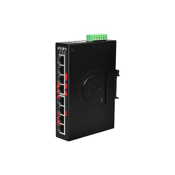 8-Port Industrial PoE+ Unmanaged Ethernet Switch, w/8-10/100Tx (30W/Port)